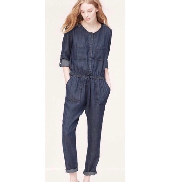 Pants - Ann Taylor Loft Chambray Jumpsuit Size XS